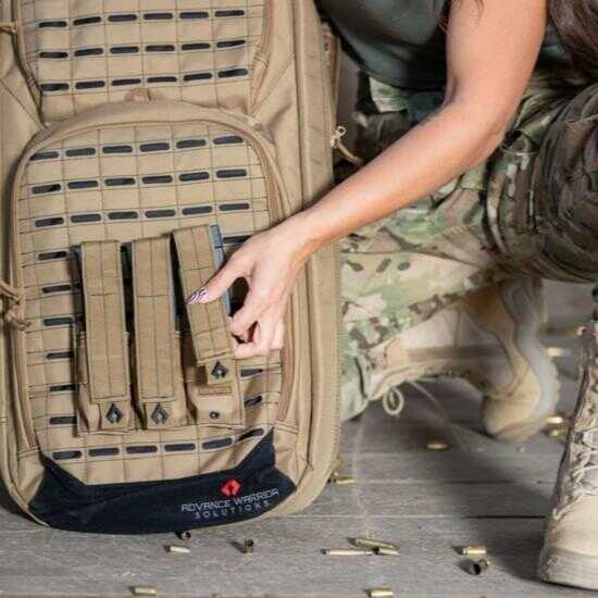Advance Warrior Solutions Pistol Triple Mag Pouch Tan