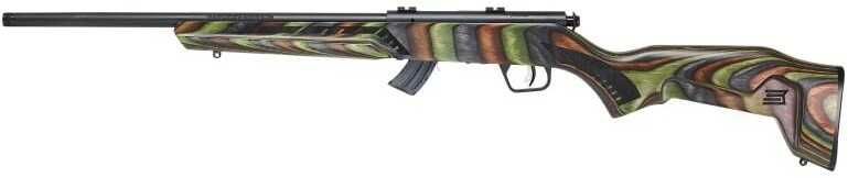 Savage Mark II Minimalist Bolt Action RIfle 22 LR 10 Round 18" Barrel Green Fixed Thumbhole Stock Matte Black