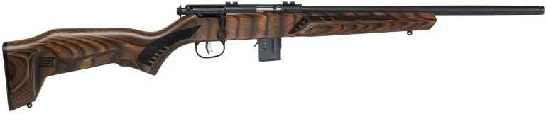 Savage Mark II Minimalist Bolt Action RIfle 17 HMR 10 Round 18" Barrel Natural Brown Fixed Thumbhole Stock Matte Black