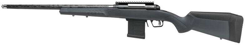 Savage Arms 110 Carbon Tactical Full Size Bolt Action Rifle 6.5 PRC 24" Fiber Wrapped Barrel (1)-8Rd Capacity Picatinny Rail Gray Synthetic Stock Matte Black Finish