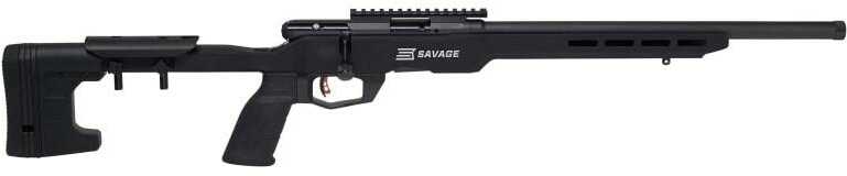Savage Arms B22 Precision Rifle 22 Long 18" Barrel Matte Black Adjustable MDT ACC Aluminum Chassis Stock