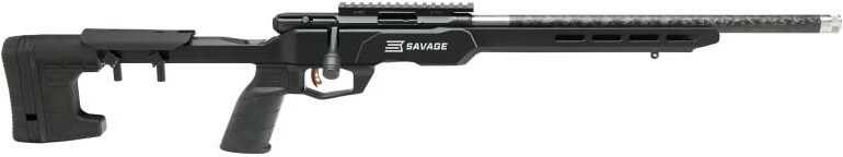 Savage Arms B22M Precision Lite Bolt Action Rifle 22WMR 18" Threaded Barrel 1-10Rd Mag Black Carbon Fiber Synthetic Finish