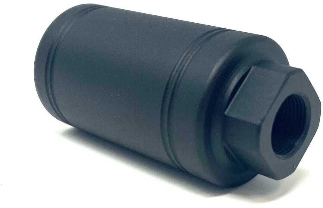 Bowden Tactical Flash Redirect Can Black Hardcoat Anodized Aluminum With 1/2"-28 tpi Threads 4" OAL