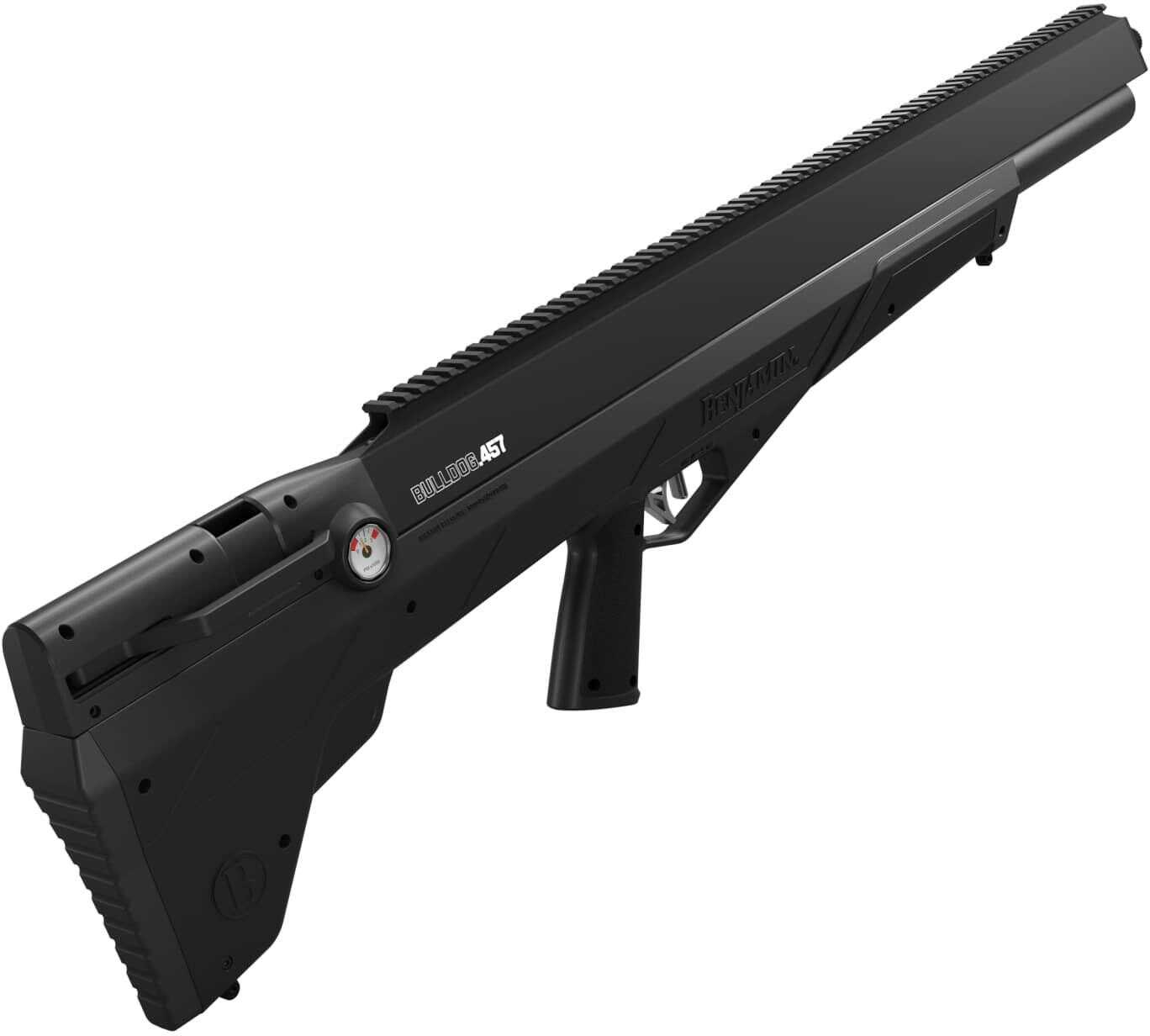Crosman Bpbd4s Bulldog Hunting Air Rifle Powered By Pcp 457 Pellet Caliber With 5rd Capacity Black Metal Finish &