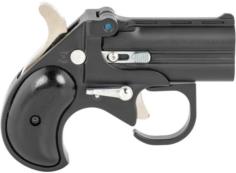 Old West Big Bore Derringer 9mm Luger 3.5" Barrel 2 Round Capacity Fixed Sights Synthetic Grips Black Finish