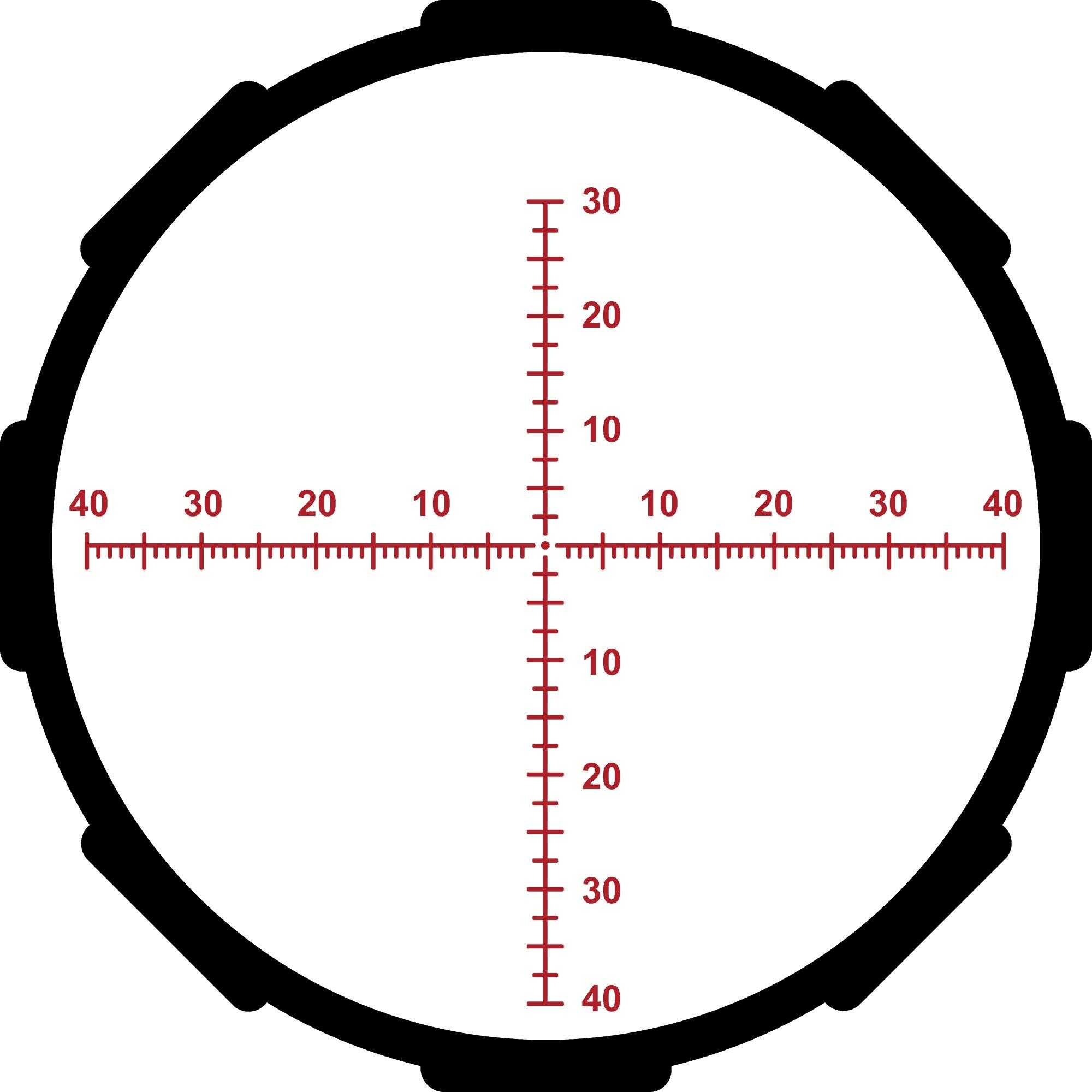 Crimson Trace HARDLINE Pro 6-24X50 MOA FFP Riflescope | ILLUMINATED 01-01040