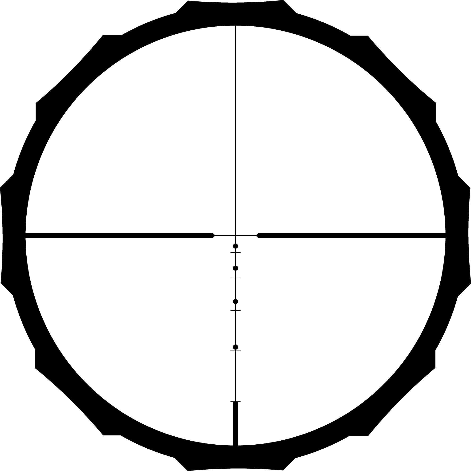 Crimson Trace Hardline Riflescope 2-7x32 BDC Blackout Reticle Model: 01-01260