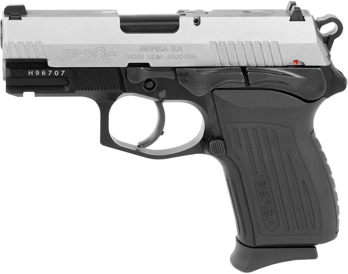 Bersa TPR Compact Semi-Auto Pistol 9mm Luger 3.2" Barrel (1)-13Rd Mag Right Hand Black/Stainless Finish