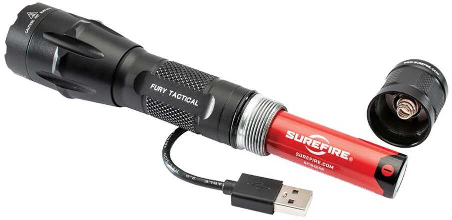 Surefire Fury Duel Fuel Tactical Flashlight 1500 Lumens Black