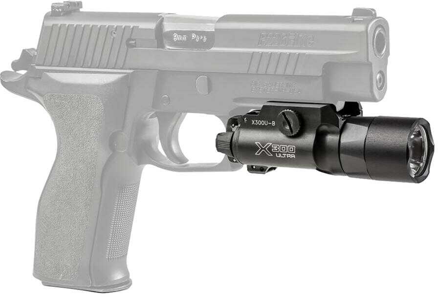 Surefire X300 Weaponlight Pistol and Picatinny LED 600 Lumens 2x 123A Black X300U-B