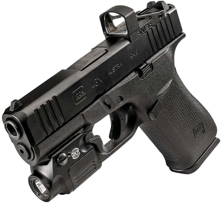 Surefire XCS Weapon Light XSC Fits Glock 43X, 48 Handgun 350 Lumens White Black Anodized Aluminum 90 Meters Beam