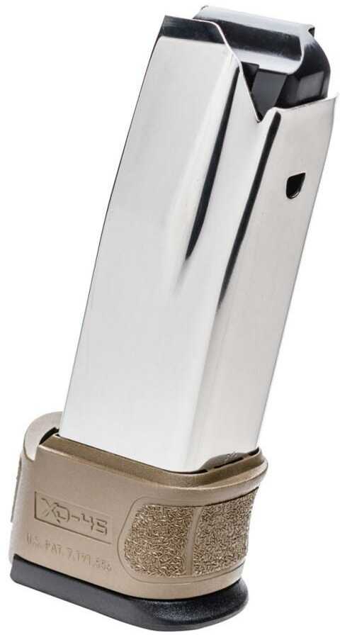 Springfield Magazine 45 ACP 13Rd Fits XD-Mod.2 Subcompact Stainless Finish w/Flat Dark Earth Sleeve Extension XDG4550FDE