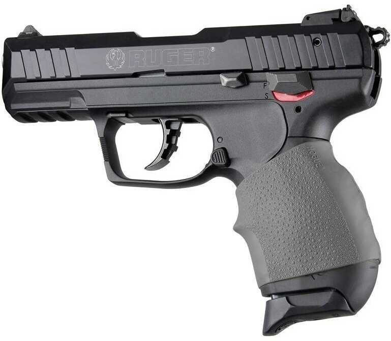 Hogue Handall Jr Grip Small Size Sleeve Fits Most Compact 22 25 32 380 Caliber Pistols Slate Gray 18002