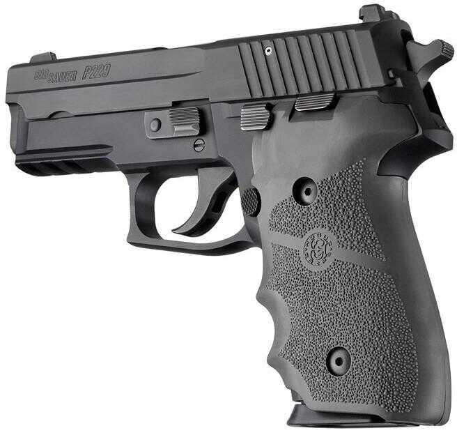 Hogue Overmolded Rubber Grip Handgun Grips For Sig Sauer P228/P229 Slate Grey With Finger Grooves