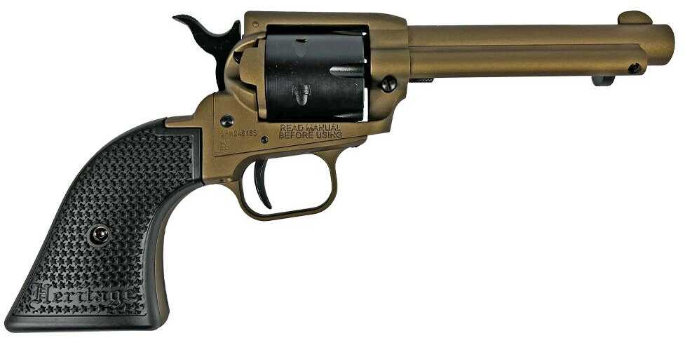 Heritage .22LR revolver, 4.75 in barrel, 6 rd capacity, bronze polymer finish