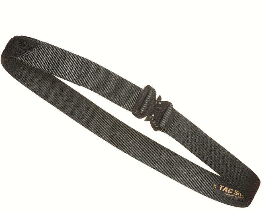 TACSHIELD (Military Prod) Tactical Gun Belt With Cobra Buckle 30"-34" Webbing Black Small 1.75" Wide