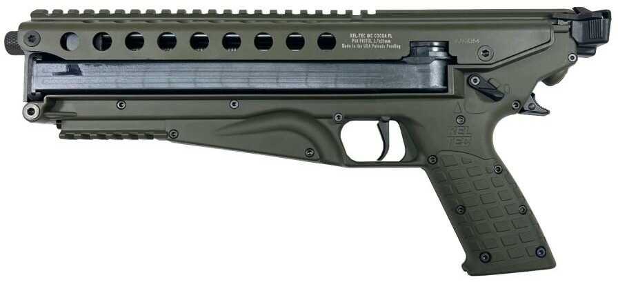 Kel-Tec P50 Semi-Automatic Tactical Pistol 5.7x28mm 9.6" Barrel (1)-50Rd FN P90 Magazine Optic Ready Right Hand OD Green Polymer Finish