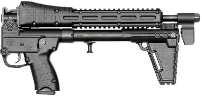 Kel-Tec Rifle Sub-2000 Gen 2 9mm Luger 16.25" Threaded Barrel Uses for Glock19 Magazines Blued/Black SUB2K9GLK19