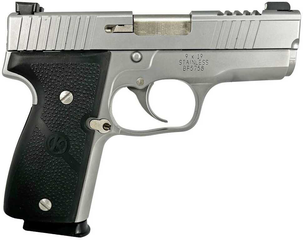 Kahr Arms K Double Action Only Semi-Automatic Pistol 9mm Luger 3.5" Barrel (3)-7Rd Magazines TruGlo Night Sights Black Textured Wraparound Polymer Grips Matte Stainless Steel Finish