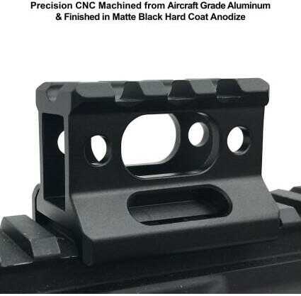 Leapers Inc. - UTG Riser Mount 1" 3 Slots Fits Picatinny Black Finish MT-RSX1S