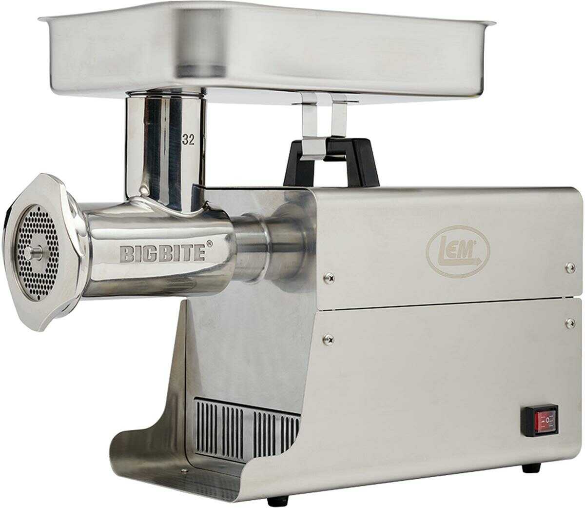 Lem Products #32 Big Bite Stainless Steel Electric Grinder