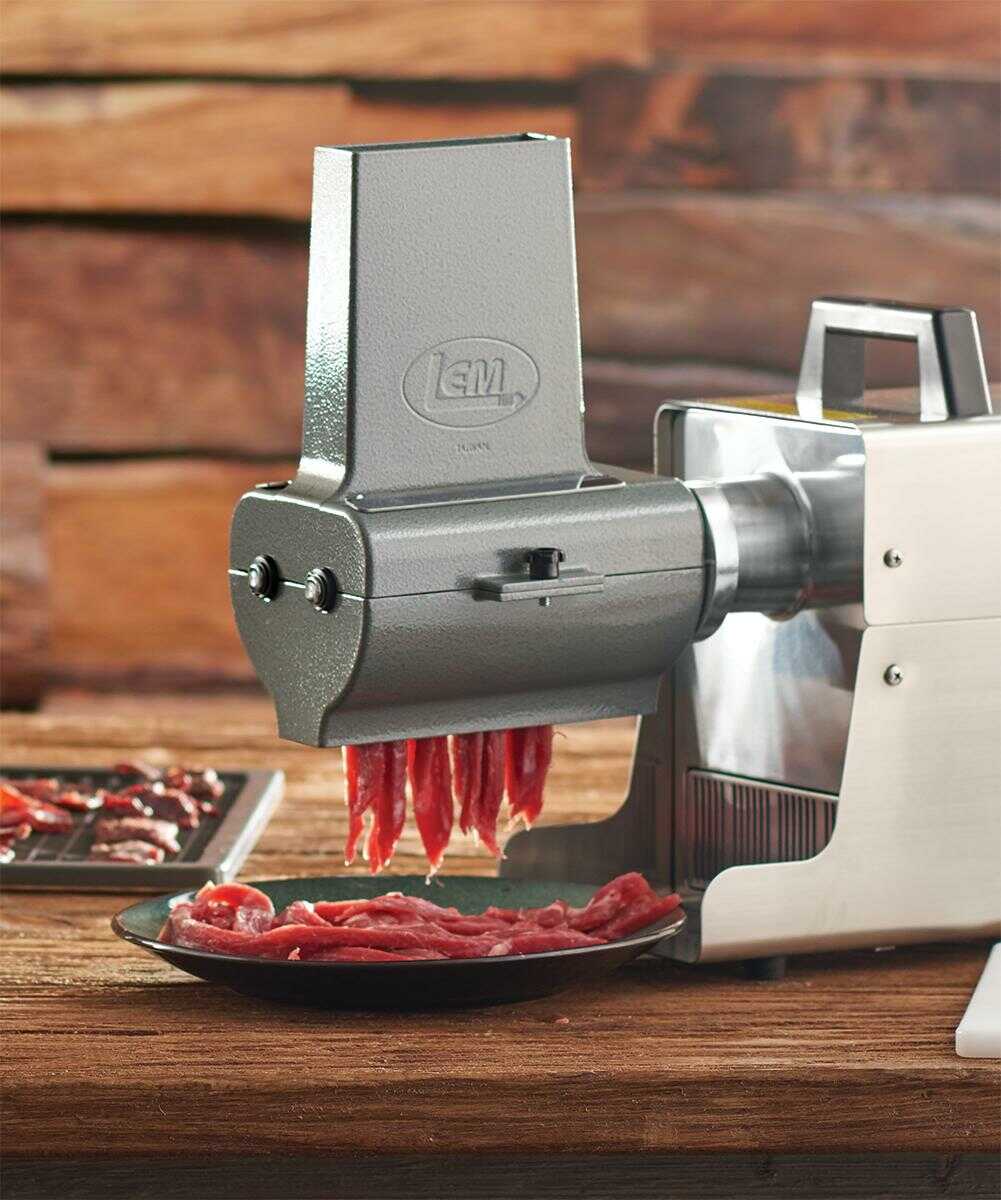 Lem Products Big Bite 2-In-1 Jerky Slicer/Tenderizer Attachment For Grinder