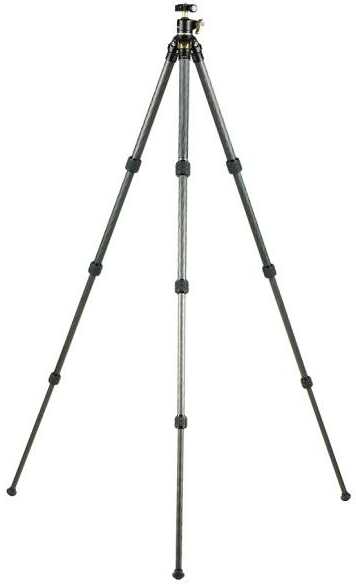 Leupold 180380 Alpine Cf-425 Tripod Kit Black W/Gold Accents Carbon Fiber 5-58"