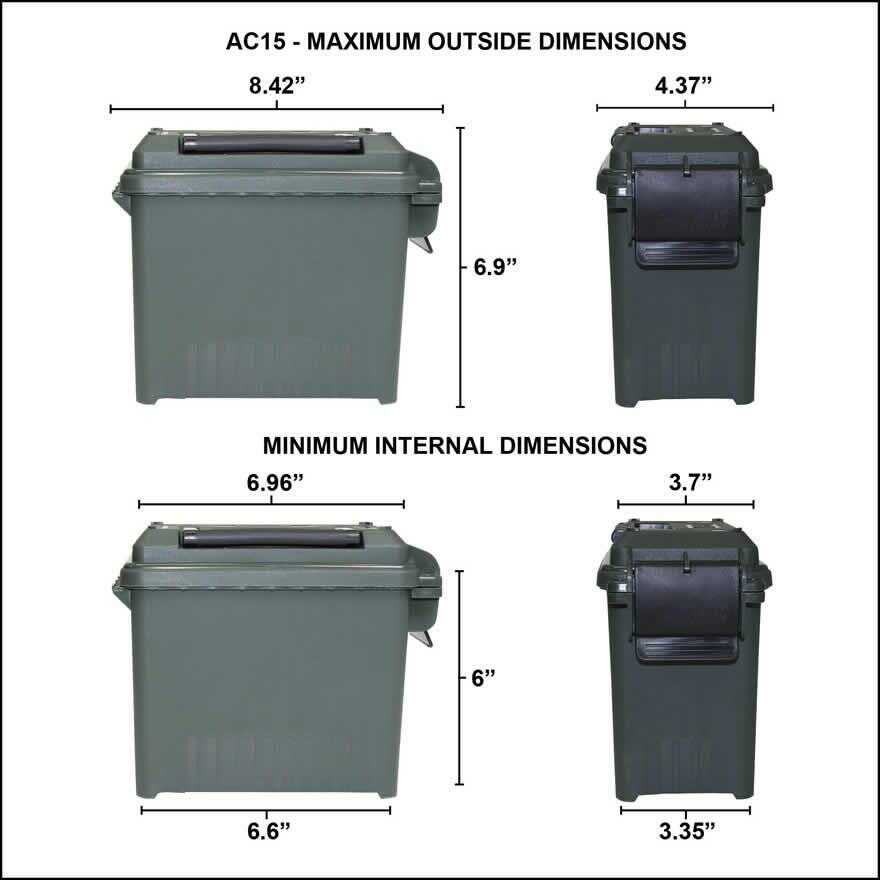 MTM Ammo Can Mini For Bulk Dark Earth Lockable