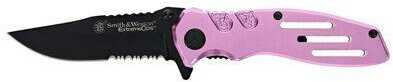 Smith & Wesson Extreme Ops Folding Knife 3-1/10" Blade Pink