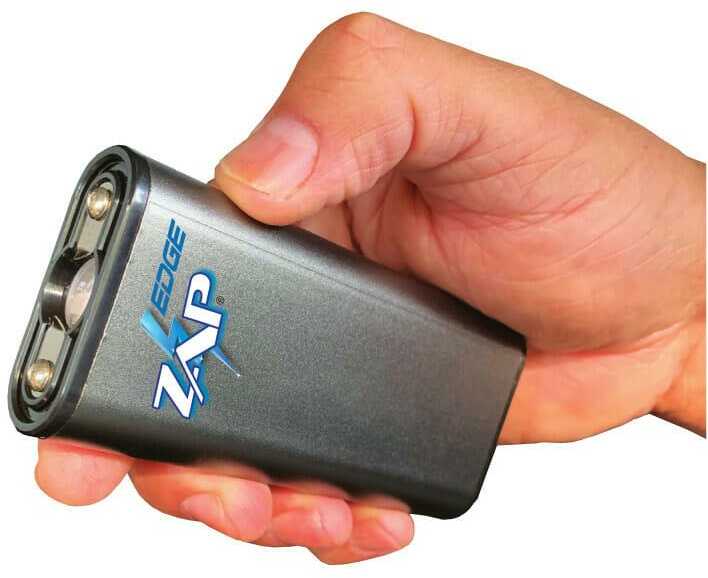 PS Products ZAP Edge Gun Metal Finish Stun Gun 950 000 Volts Rechargeable