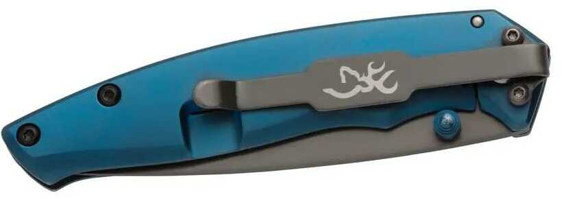 Browning Carbon Carry Knife 3" Drop Point Blade Blue