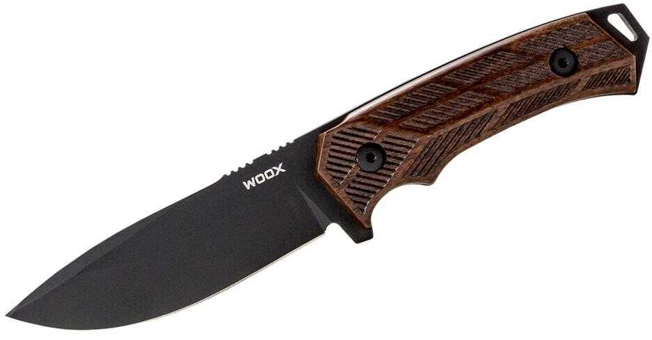 Woox Knife Rock 62 Fixed Blade 4.25" Walnut Engraved Handle