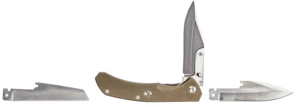 Remington RXB Liner Lock Folding Knife 4-1/2" Multi Blade OD Green