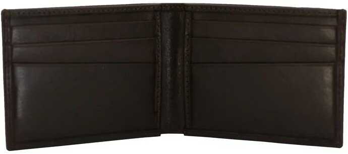 CAMELEON S&W MEN'S Front POCKT Bi-Fold Wallet Brown