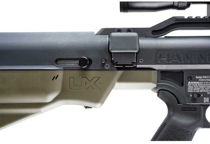 Umarex USA Air Hammer Bolt Action Rifle 50 Cal 29.5" Barrel 2Rd Capacity Black Synthetic Finish