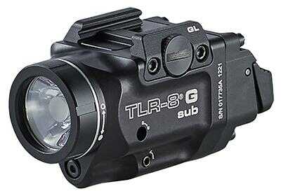 Streamlight Tlr-8 G Sub White Led With Green Laser Fits Glock 43x/48 Mos 500 Lumens Anodized Finish Black In