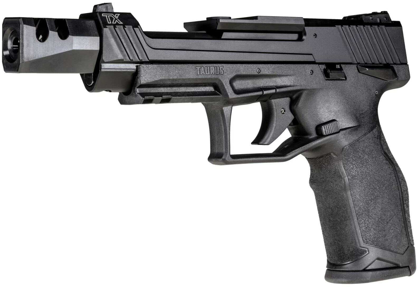 Taurus TX22 Competition Striker Fired Semi-Automatic Rimfire Pistol .22 Long Rifle 5.25" Threaded Barrel (3)-10Rd Magazines Fixed Front & Adjustable Rear Sights Black Polymer Finish