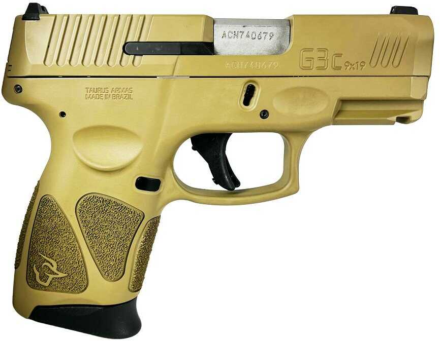 Taurus G3C Handgun 9mm Luger 12 Rd Magaiznes 3.2" Barrel FDE Slide/FDE Grip