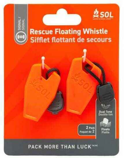 Survive Outdoors Longer Squall Whistle Orange 2/ct