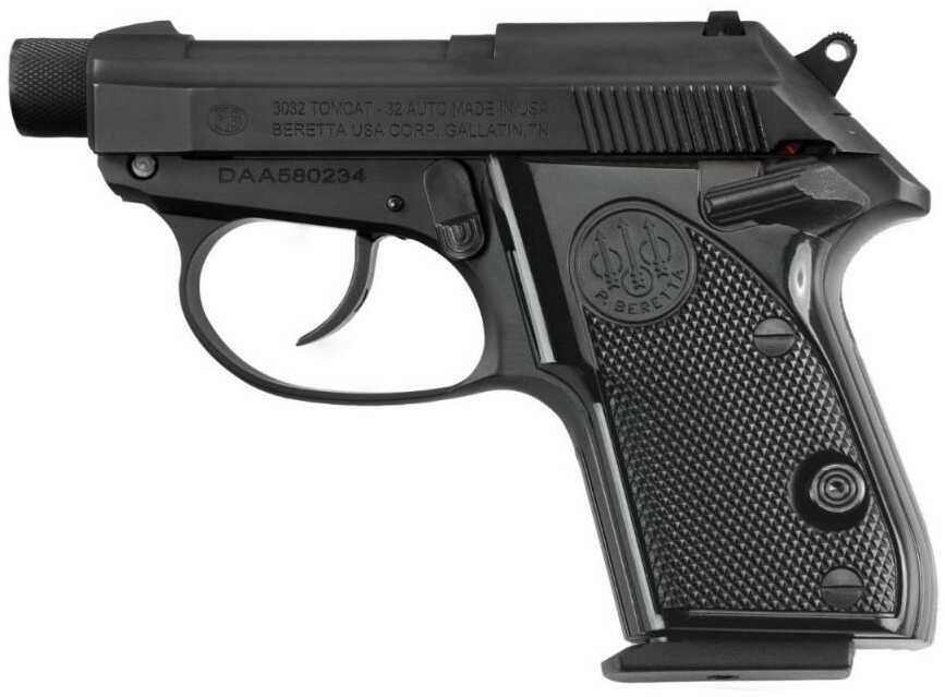 Beretta 3032 Tomcat Covert Semi-Auto Pistol .32 ACP 2.9" Tip Up Threaded Barrel (1)-7Rd Mag Low Profile Fixed Sights Matte Black Bruniton Finish