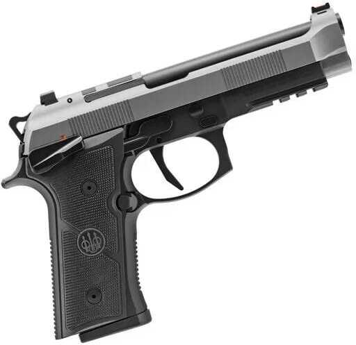 Beretta 92XI Semi-Automatic Pistol 9mm Luger 4.7" Barrel (2)-18Rd Magazine Silver Cerakote Sslide Matte Black Finish