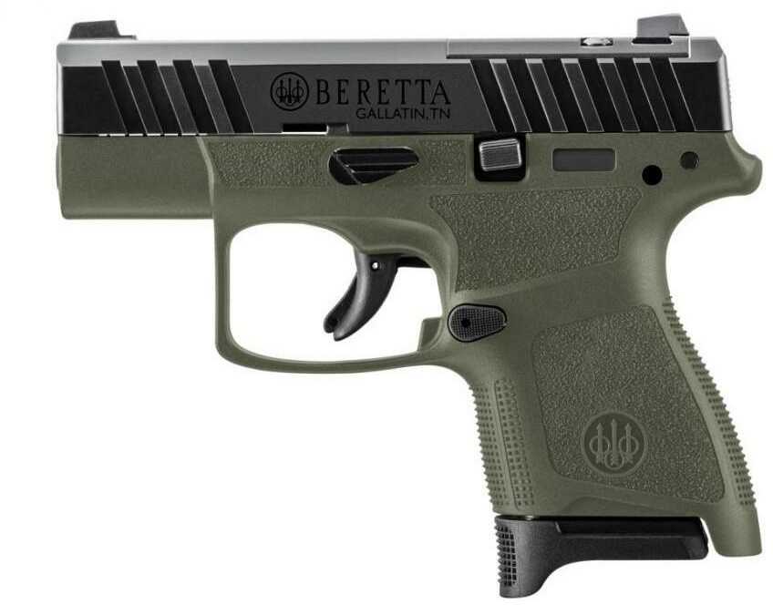 Beretta Apx A1 Carry 9mm Semi Auto Pistol 2.9 In Barrel 8 Rd Capacity Od Green Polymer Finish