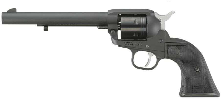 Ruger Wrangler Single Action Revolver .22 Long Rifle 6.5" Barrel 6 Round Capacity Blade Front & Integral Rear Sights Checkered Synthetic Grips Black Finish