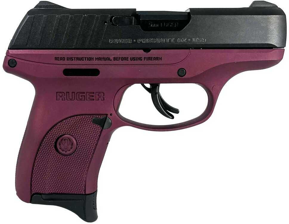 Ruger EC9s 9mm Luger 7Rd 3.12" Barrel Black Cherry Frame