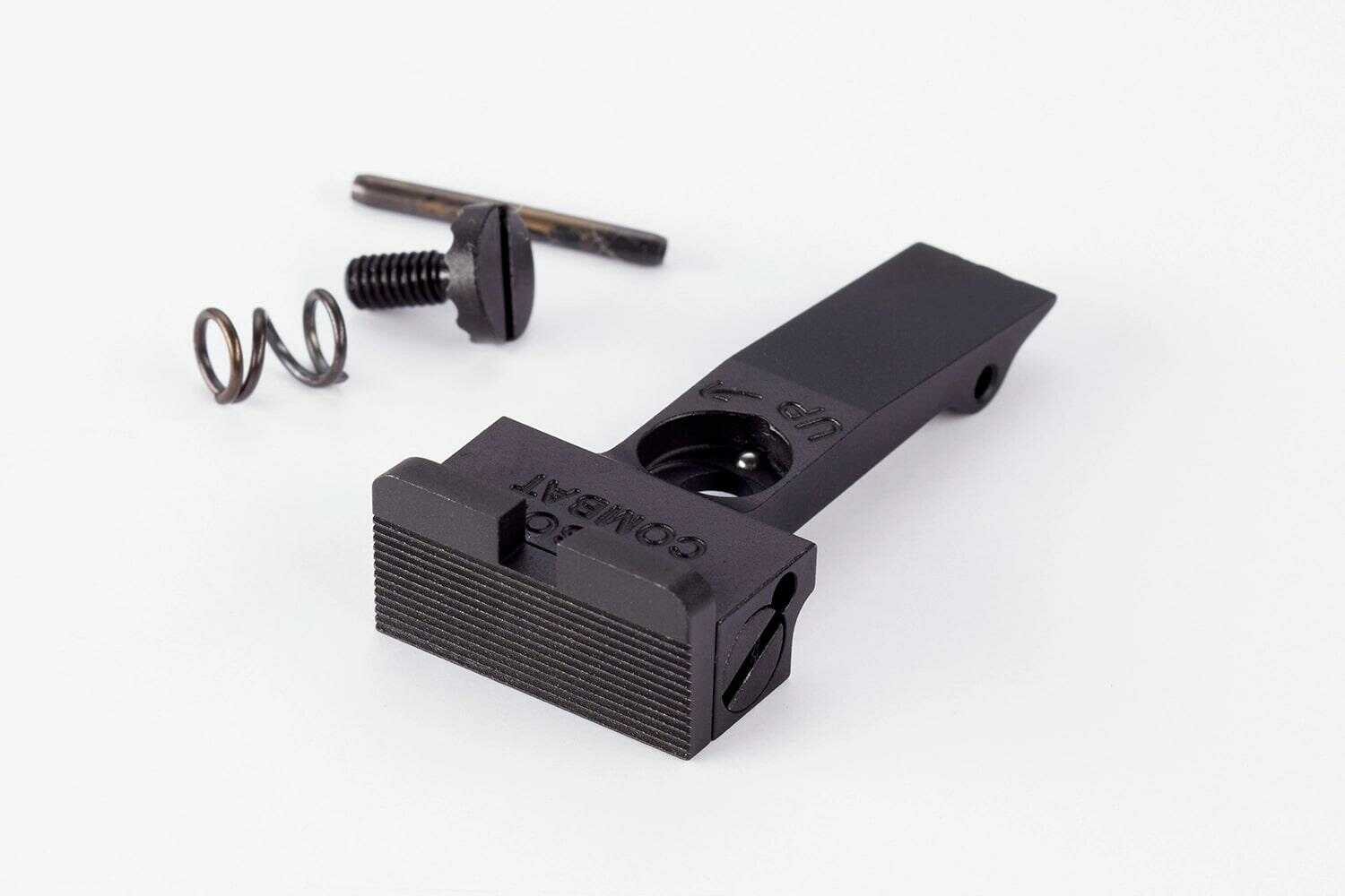 Wilson Combat Rear Sight For Colt 2020 Python/Anaconda Adjustable Serrated Blade Black With Square Notch