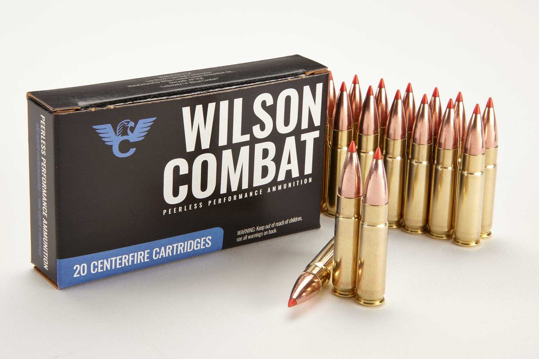 Wilson Combat Rifle Ammunition 300 Blackout | 110Gr Hornady V-Max 2350 Fps - 16" Barrel | 20/Box