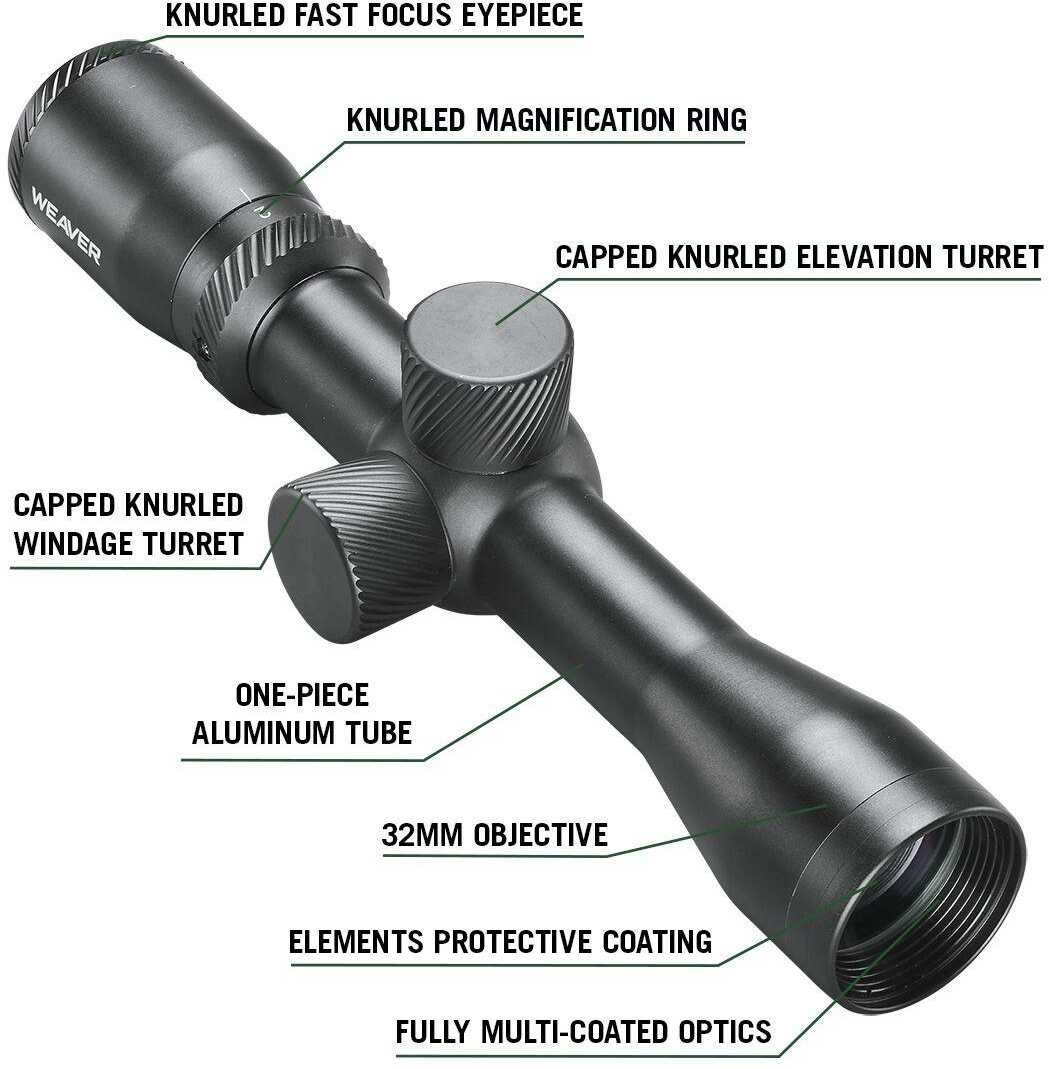 Exclusive Weaver Classic Series Handgun Scope - 2-6x32mm SFP Dual-X 1" LER