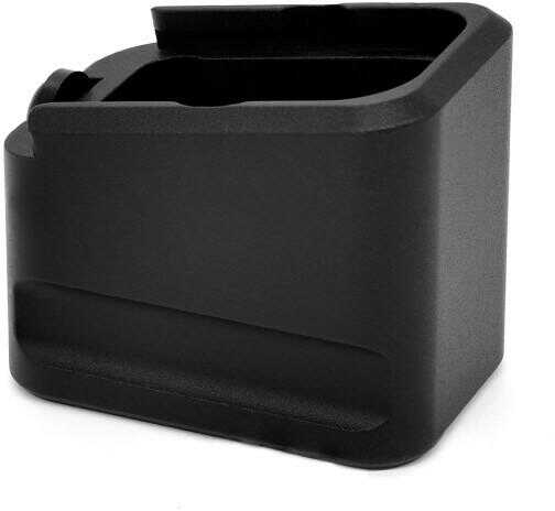 Warne Meg195/4black Magazine Extension Made Of 6061-t6 Aluminum With Hardcoat Anodized Black Finish For Glock 19 23