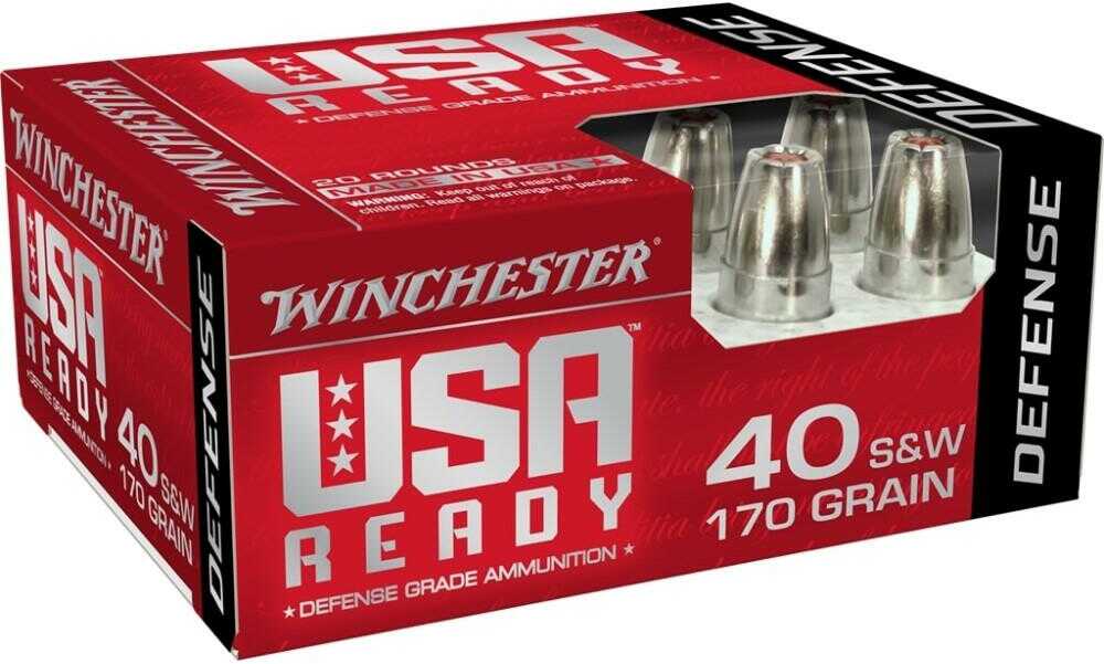 Winchester Ammo Usa Ready 40 S&W 155 Gr Hollow Point (hp) 20 Round Box