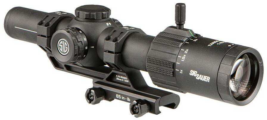 Sig Sauer Electro-Optics SOTM81000 Tango-MSR LPVO 1-8X24mm 30mm Tube Illuminated Red MSR BDC8 Reticle Features Throw Lev